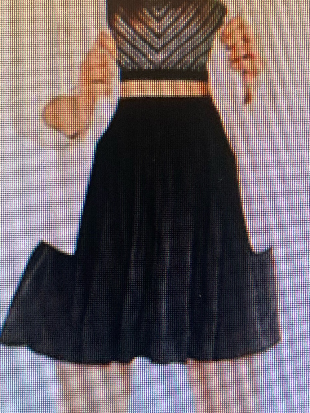 Bethany Mota black rayon skirt